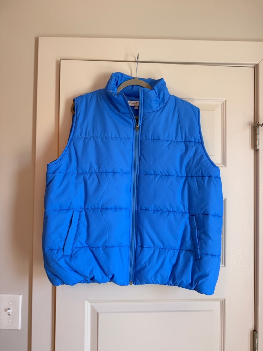 Never worn! Bright Blue Puffer Vest